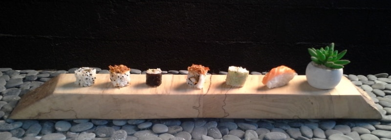 Création d'assiette de présentation pour sushi