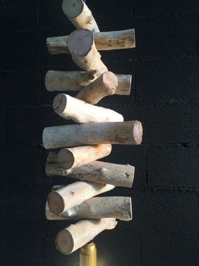 Lustre en morceaux de bois flotté – Image 2