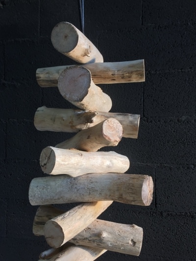 Lustre en morceaux de bois flotté – Image 3