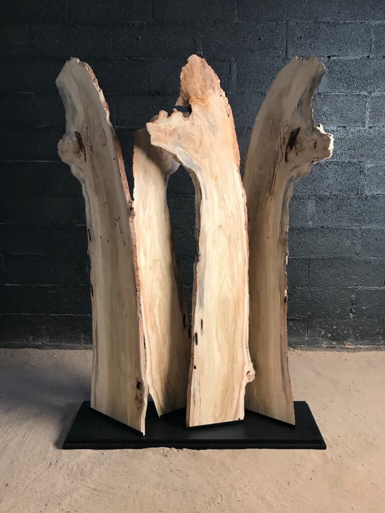 Création d'un paravent en planches de bois flotté
