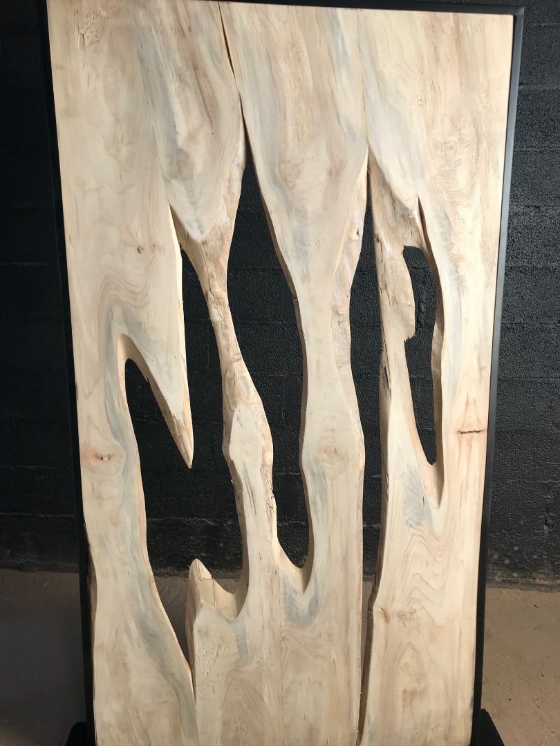 Création d'un paravent en planches de bois flotté trouées – Image 2