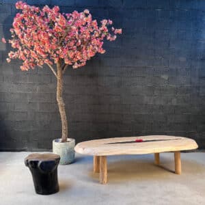 Création d'une table basse en bois flotté avec un insert en bois brulé