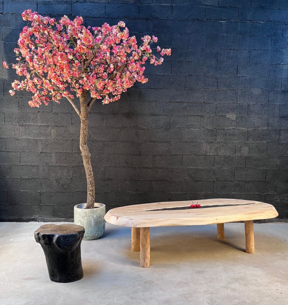Création d'une table basse en bois flotté avec un insert en bois brulé