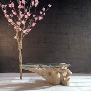 Création d'une table basse en racine de bois flotté