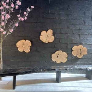 Création d'un banc en bois flotté brulé