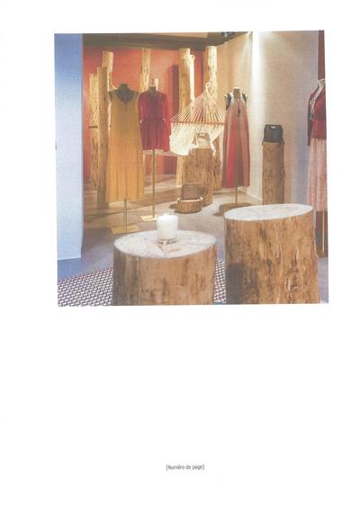 Décoration en bois écorcé pour la société Mage