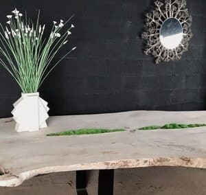 Création de la table JARDIN en bois flotté