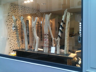 Décoration d'une boutique d'opticien à Paris
