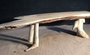 Banc en planche de bois flotté 5467