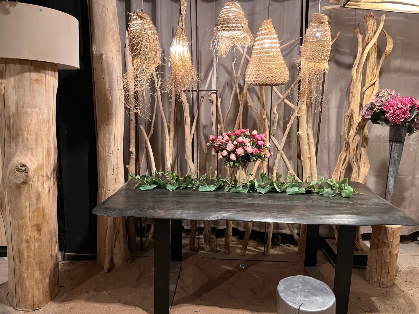 Création de la table zen en chataignier brulé – Image 3